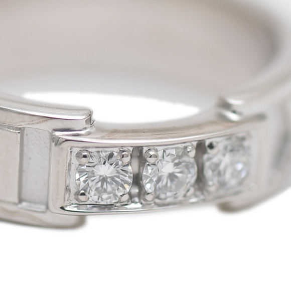 Tiffany Atlas Ring 3P Diamond K18WG - Picture 4 of 6